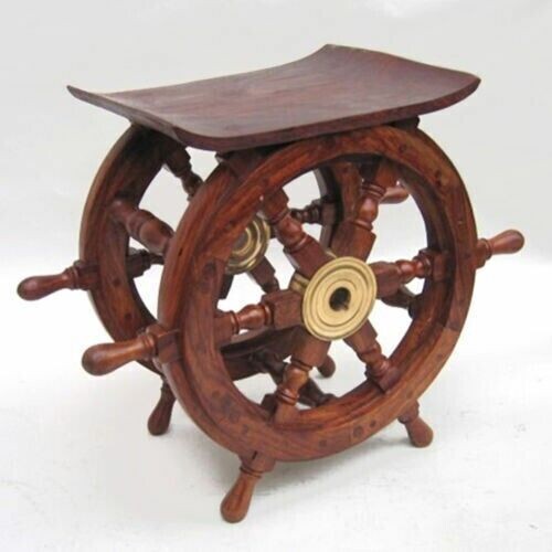 Tavolo nautico ruota legno - tavolo,
